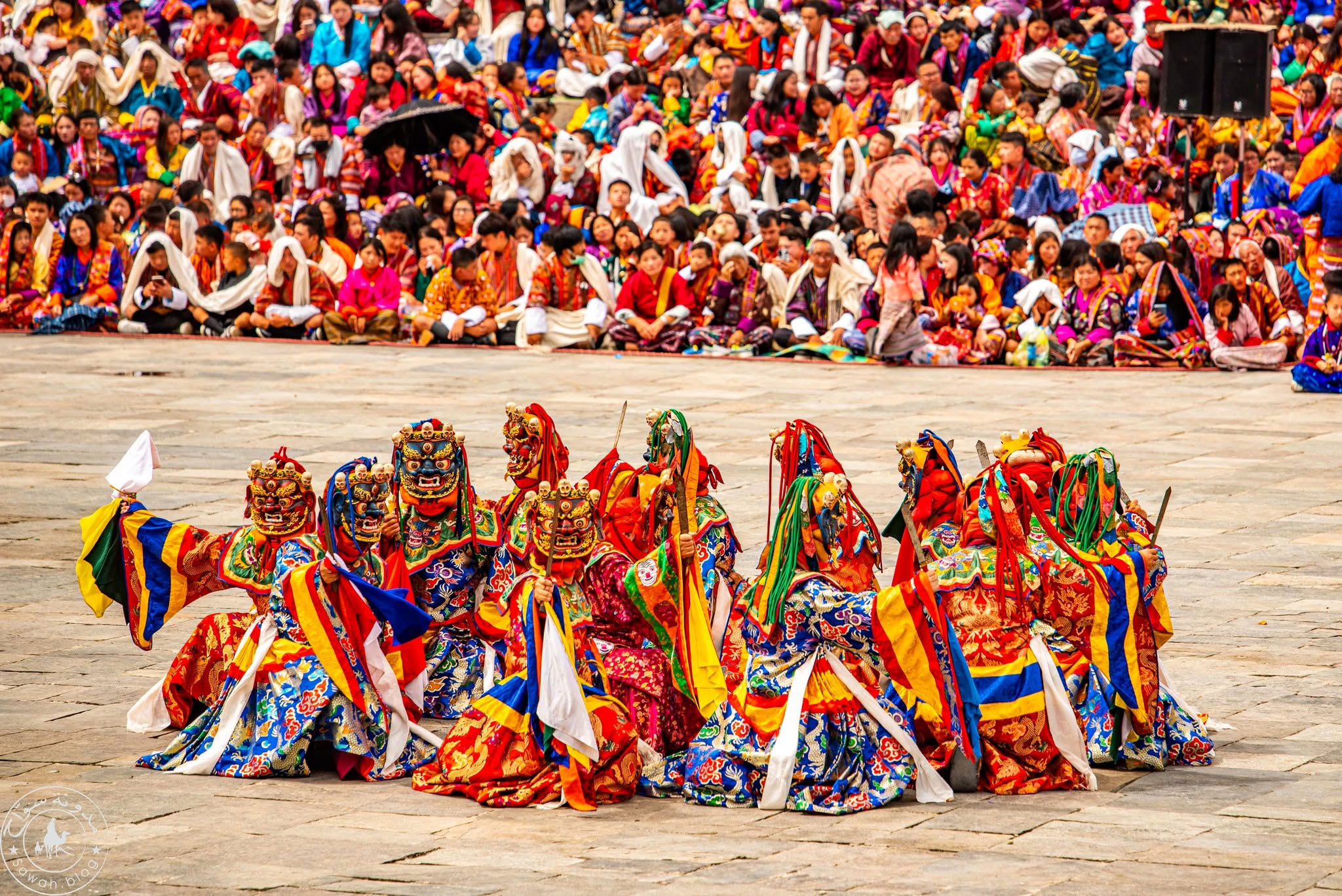 Mask dance during religious and Festival